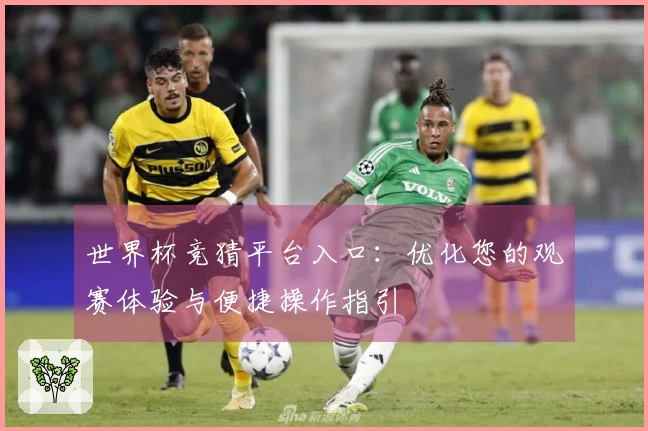 世界杯竞猜平台入口：优化您的观赛体验与便捷操作指引